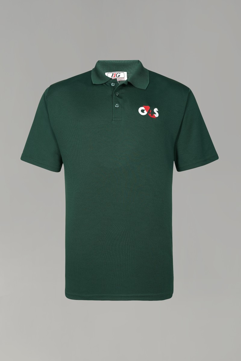 Men’s Dark Green Corporate Polo T-Shirt with Logo Embroidery