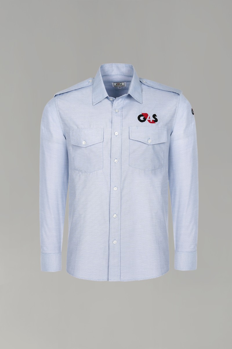 Men’s Light Blue Security Guard Full Sleeve Shirt